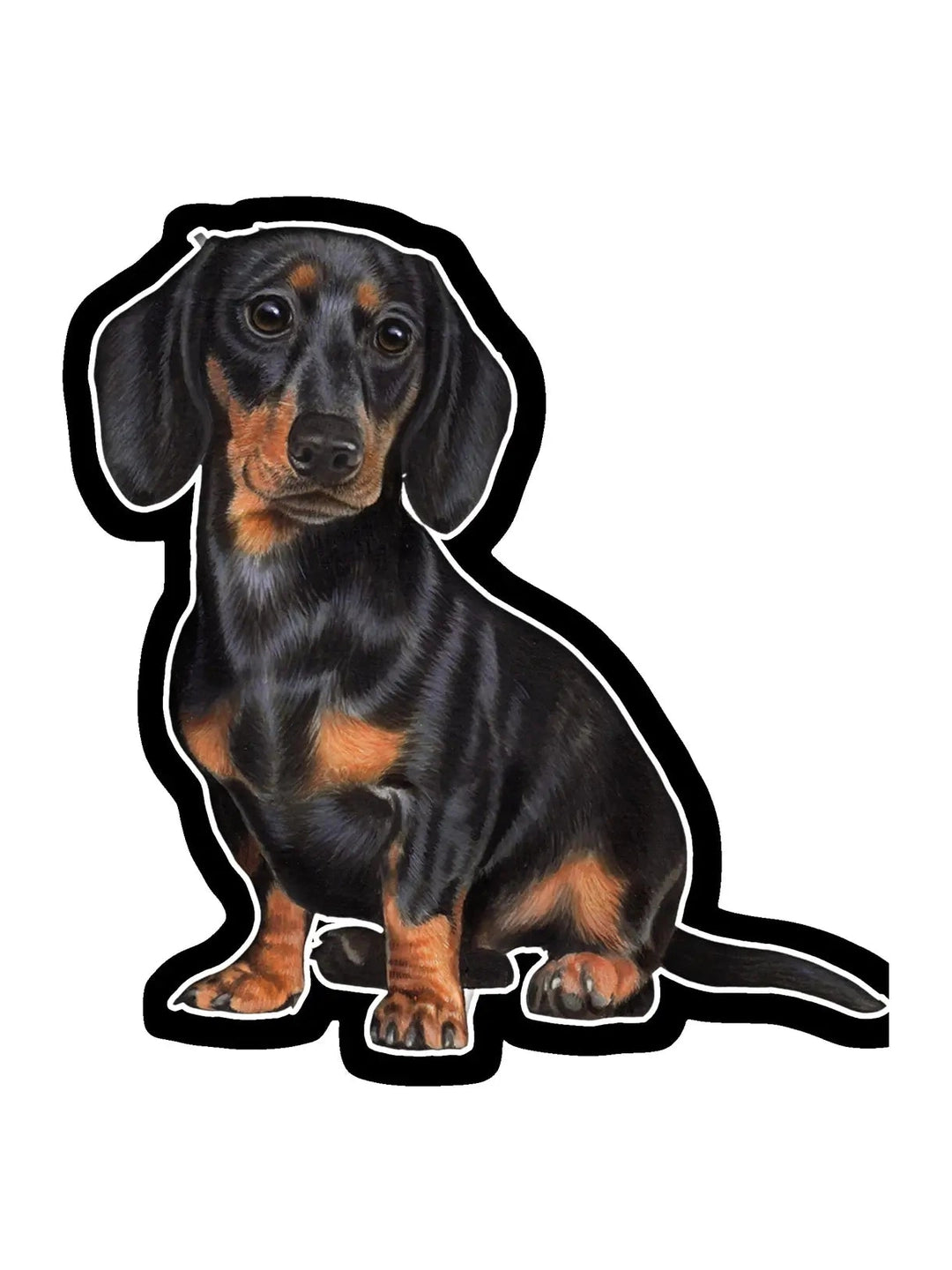 Vinyl Sticker&nbsp; Dachshund Black Dog 788-14