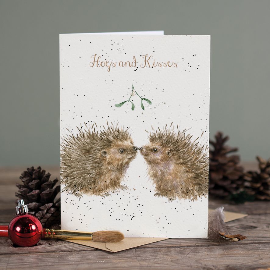 Christmas Card - Hog's and Kisses 