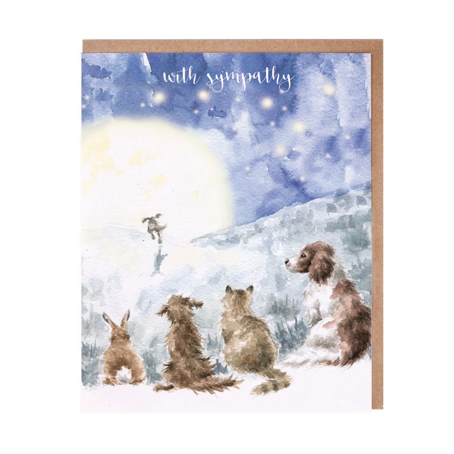 Card -  AOC121 - With Sympathy - Pets 