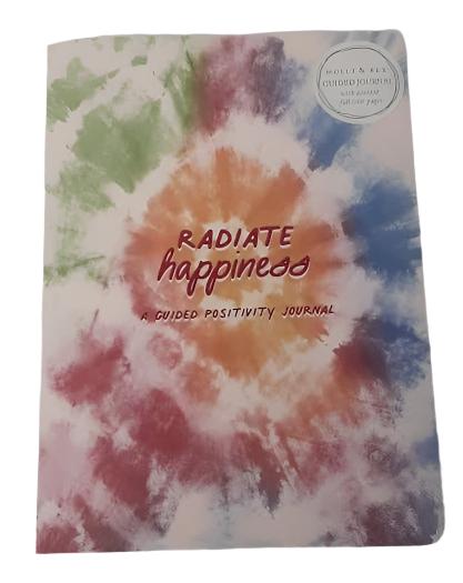 Journal - Radiate Happiness Guided Journal - Multicolor Tie Dye -37092 