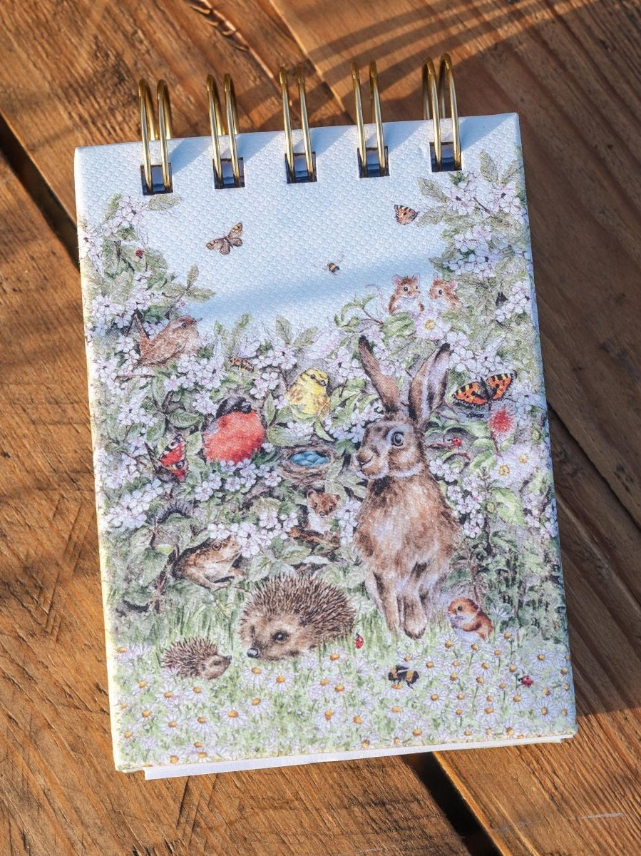 Notebook Spiral Hedgerow  Nature Field 3x5"  Nfn003
