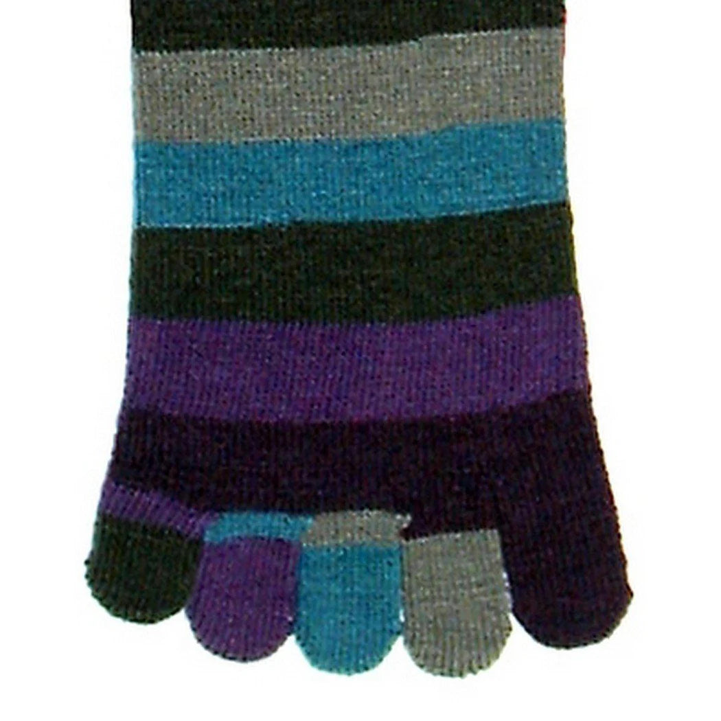 Women's Toe Sock Peacock Stripe Ft210 