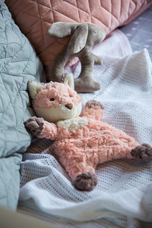 Stuffed Animnal - Fox  - Lovey nursery loveys - toy - soft 