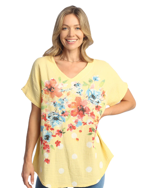 Jess & Jane M104-1940 Bossa Nova Mineral - Gauze short sleeve 