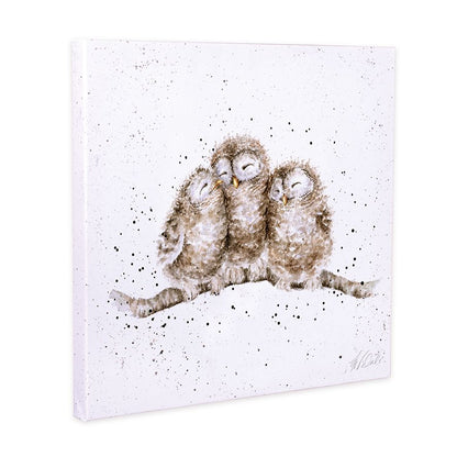 Wrendale Canvas Art - Owl Family - AOC192 