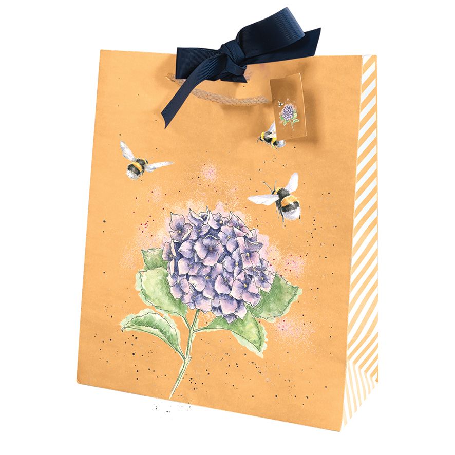 Gift Bag Hydrangea/Bee Large Gb037 