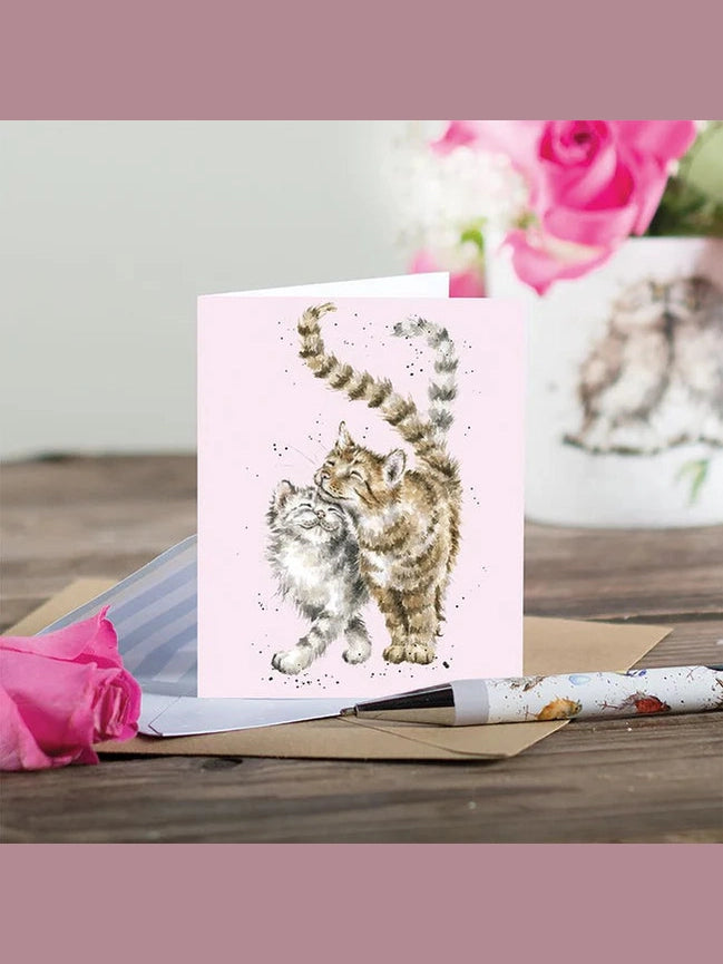 Gift Enclosure Card Feline Good Pink Cat Ge122