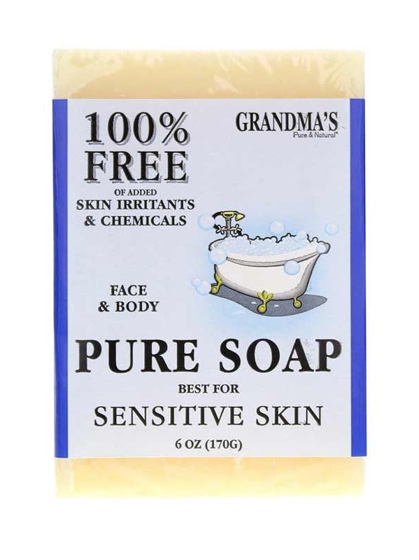 Soap Pure & Natural Lye Sensitive Skin Grandma's 6oz 60018 