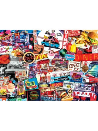 Masterpieces-Puzzle 1000 Pc  Flashbacks Quick Stop Diner 71948 
