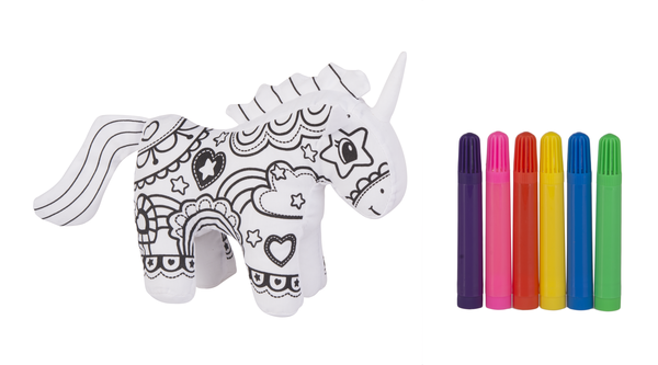 Coloring Kit Mini Unicorn 7Pc Set Children H14049 