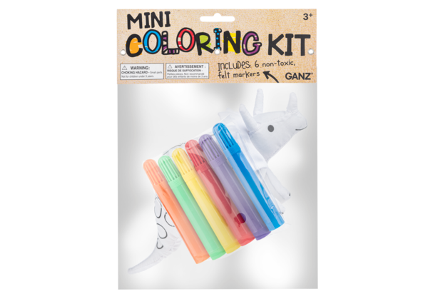 Coloring Kit Mini 7Pc Dinosaur Set Children H15030 