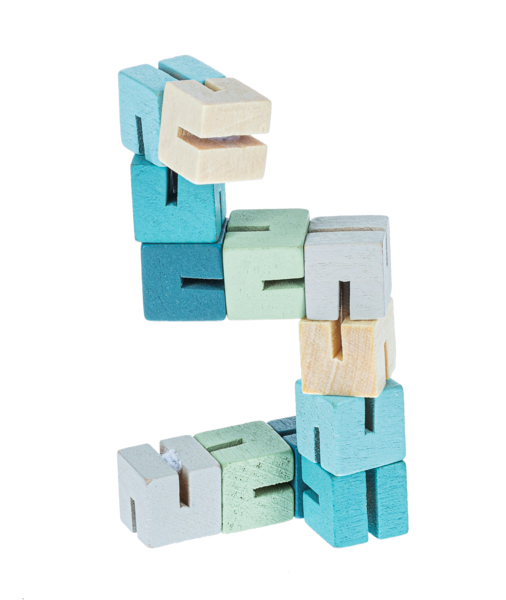 Blocks Wooden Bendy Children's H15056 