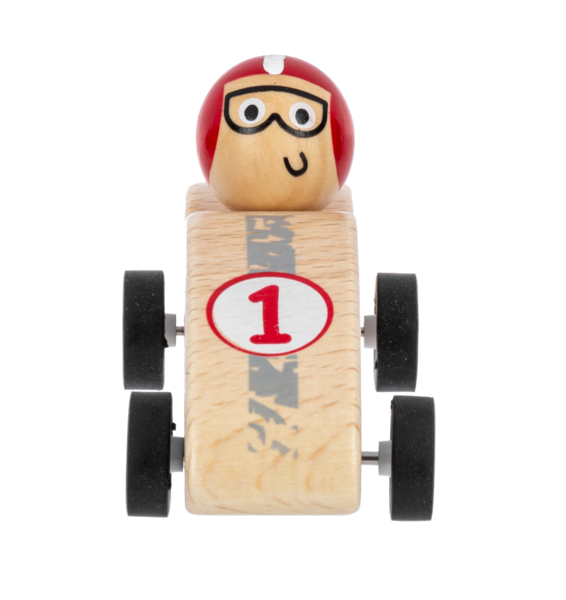 Race Car Pullback Toy Wooden Children's H15294 