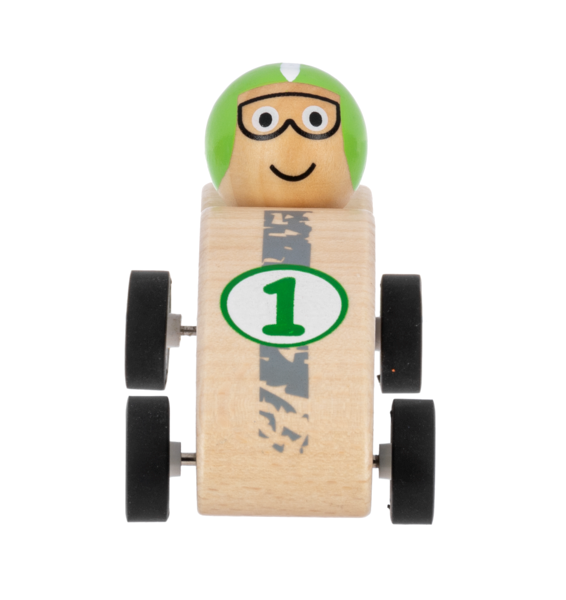 Race Car Pullback Toy Wooden Children's H15294 