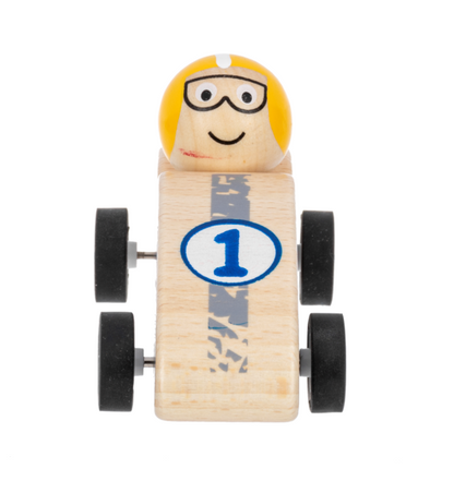 Race Car Pullback Toy Wooden Children's H15294 