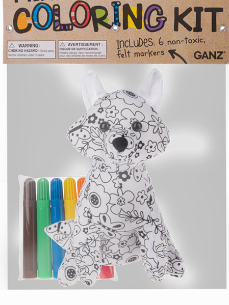 Coloring Kit Fox 7Pc Set Children H15349