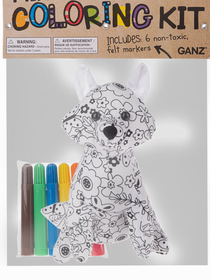 Coloring Kit Fox 7Pc Set Children H15349