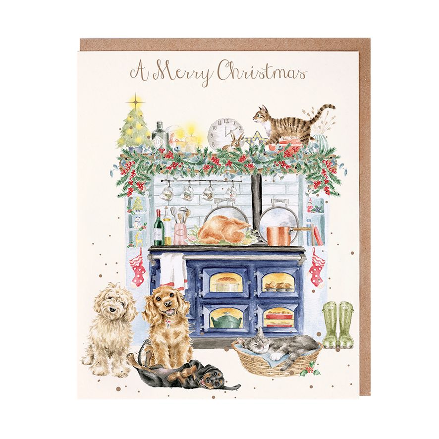 8 Pack Christmas Cards - A Merry Christmas 