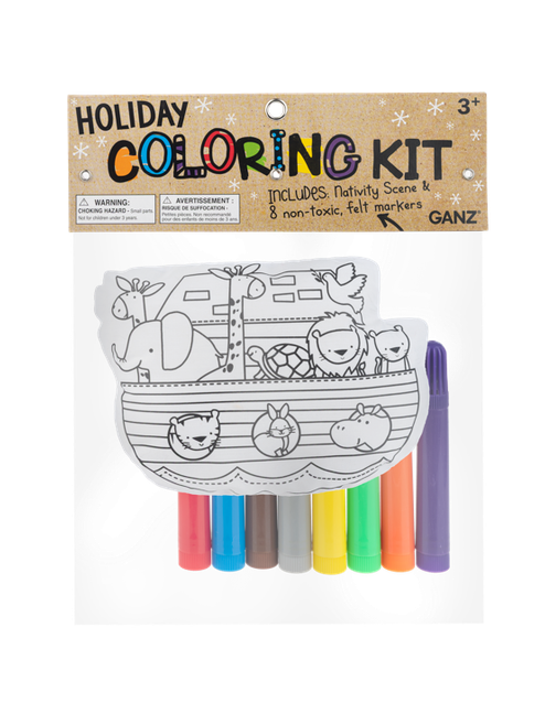 Coloring Kit Noah's Ark 9Pc Set Children He10688