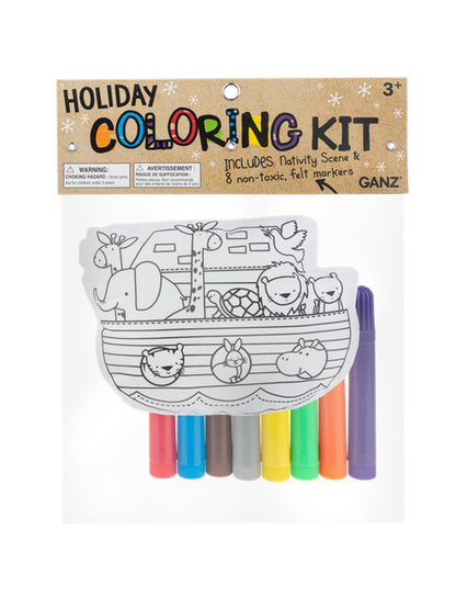Coloring Kit Noah's Ark 9Pc Set Children He10688