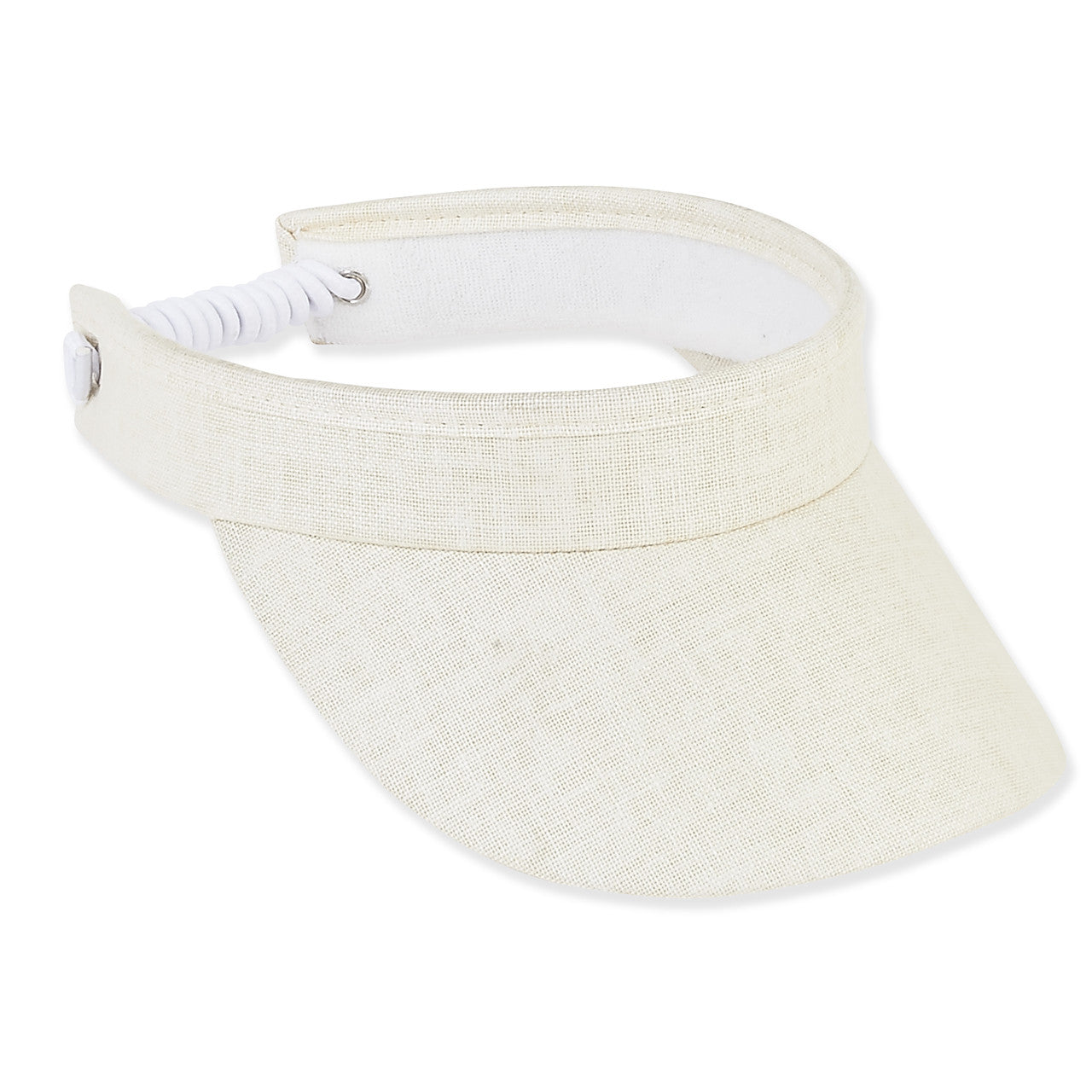 Visor - Natural-Cotton Coil Brim-Women's-HH1569A 