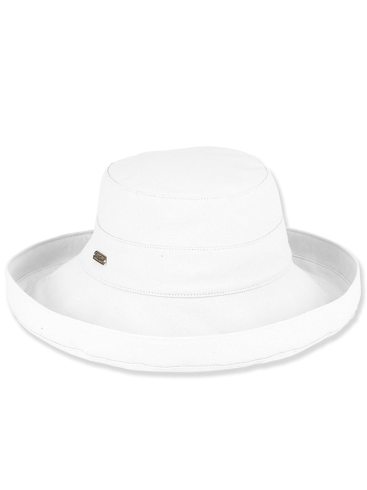 Hat White Cotton Upbrim  Women's-HH1577B 