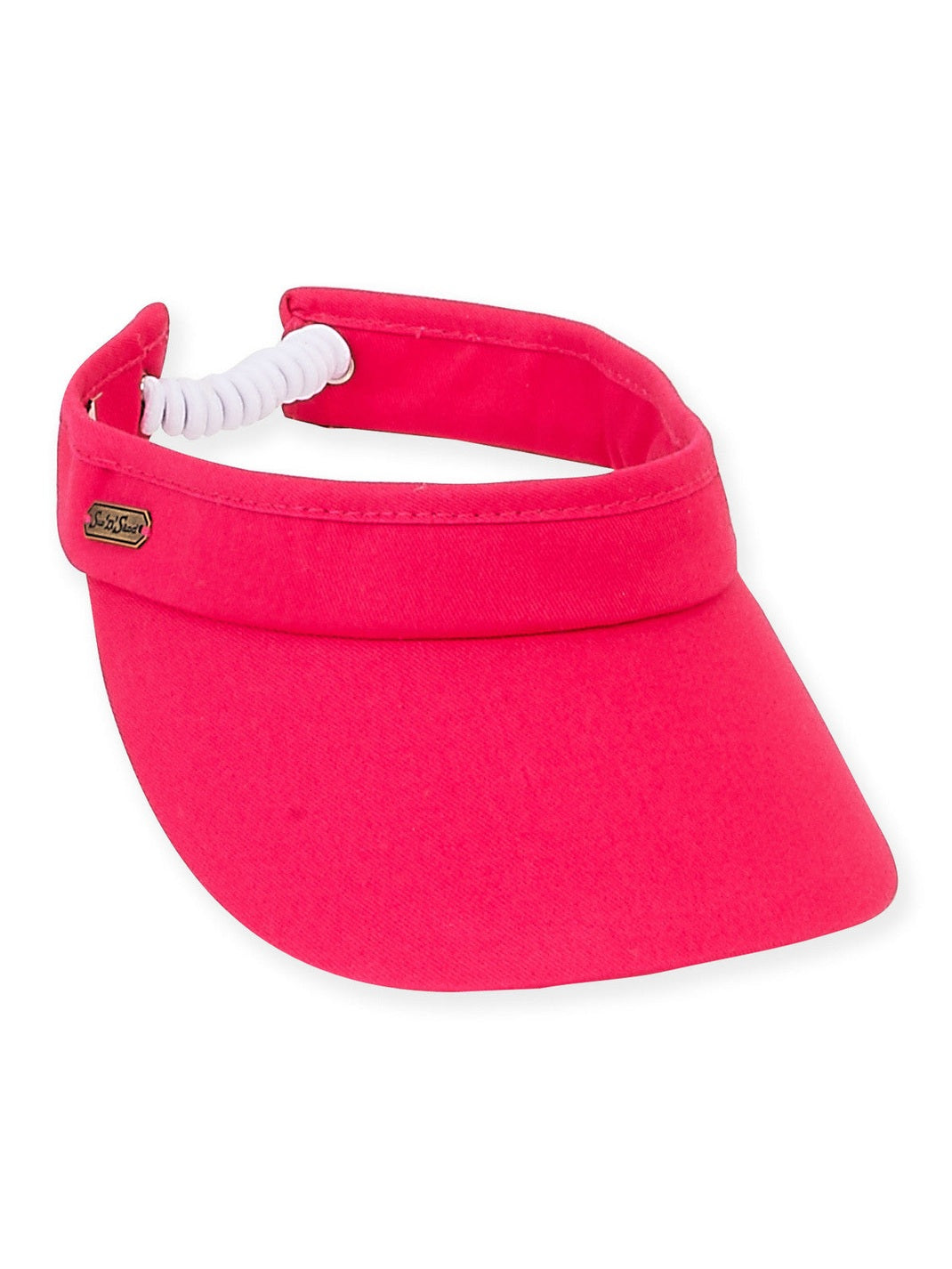 Visor  Pink  Cotton Twill Clip On 3" Brim Women's-Hh1840F 