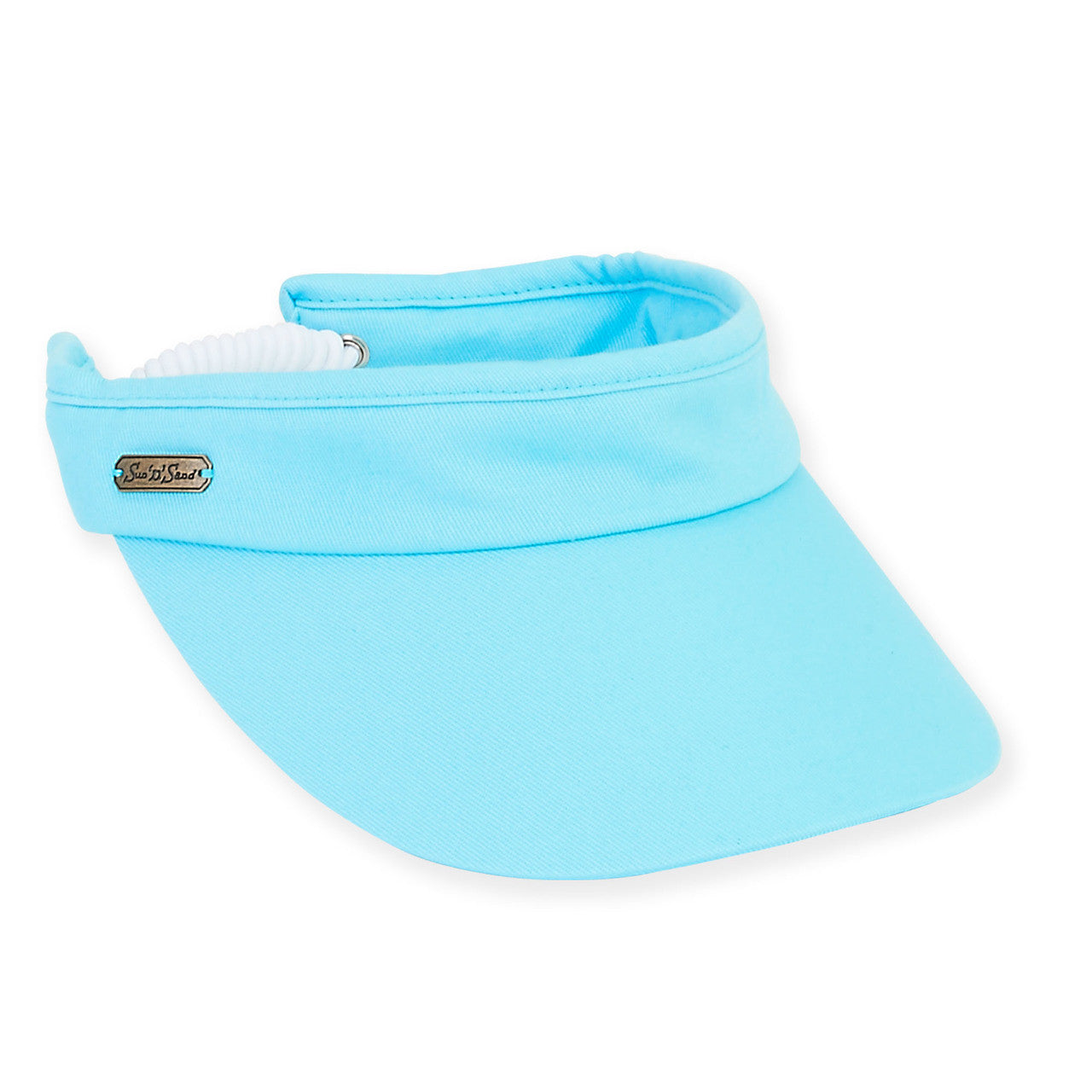 Visor - Light Blue-Cotton Coil Brim-Women's-Hh1840G 