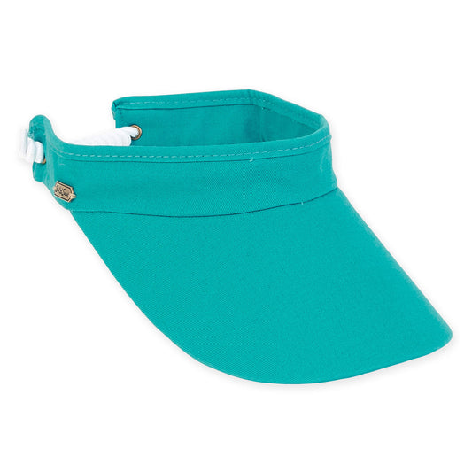 Visor - Teal-Cotton Coil Brim-Women's-Hh1840H 