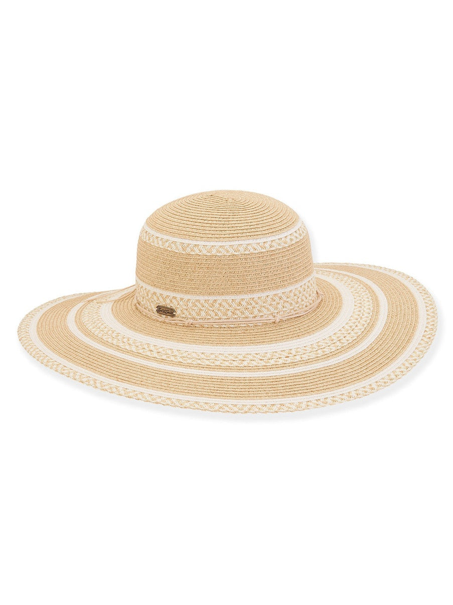 Hat Natural Paper Braid Floppy 5" Brim Women's-Hh2698B