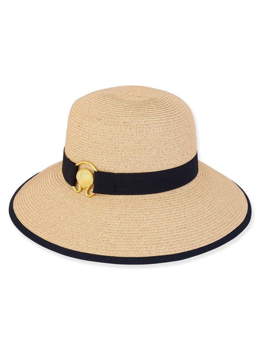 Hat Natural Paper Braid Floppy Adjustable 4" Brim Women's-Hh3103B