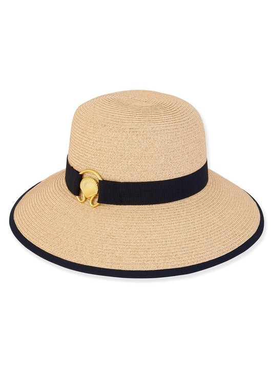 Hat Natural Paper Braid Floppy Adjustable 4" Brim Women's-Hh3103B