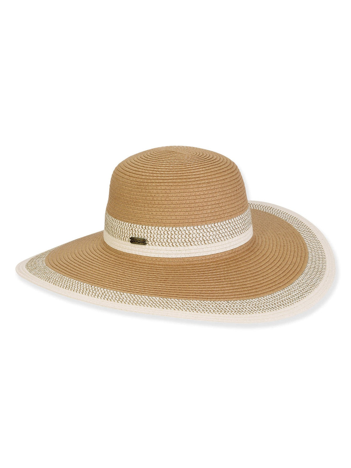 Hat Tan Paper Braid Floppy Adjustable 5" Brim Women's-Hh3190B