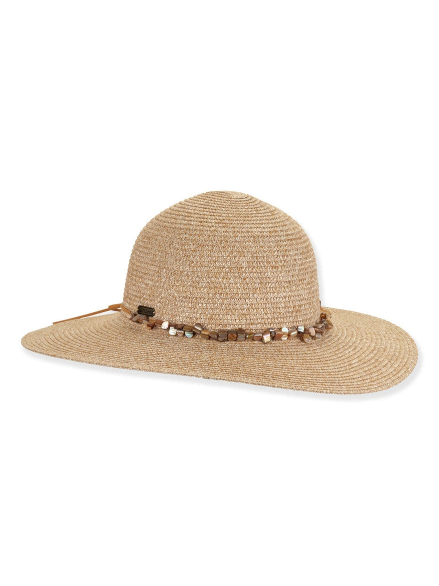 Hat Natural Paper Braid Floppy Adjustable 4" Brim Women's-Hh3440B