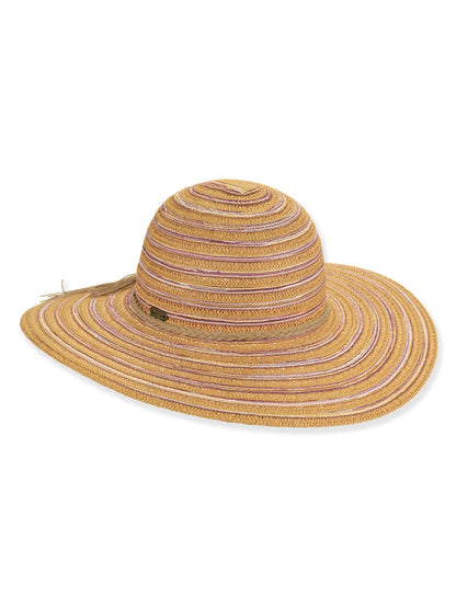 Hat Tan Paper/Cotton Braid Floppy Adjustable 4" Brim Women's-Hh3442B