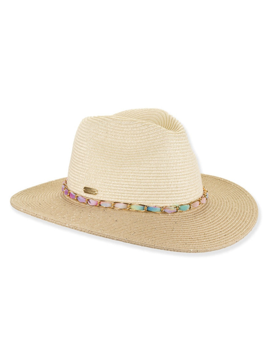 Hat Natural Paper Braid Safari 3.5" Brim Women's-Hh3499A