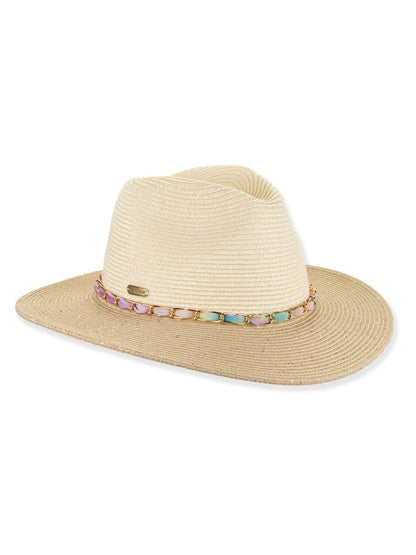 Hat Natural Paper Braid Safari 3.5" Brim Women's-Hh3499A