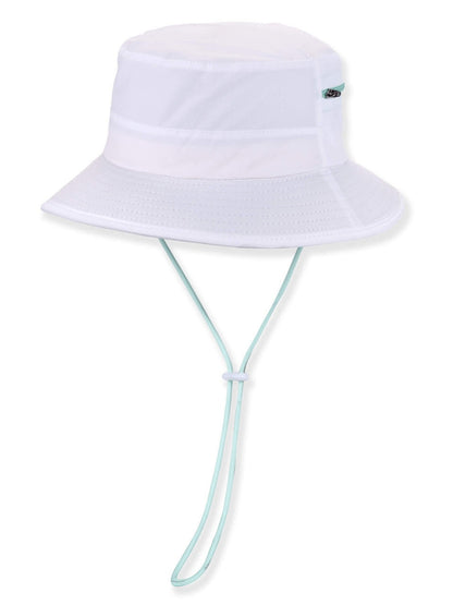 Hat White Poly Bucket 2.5" Brim Women's-Hh3587a