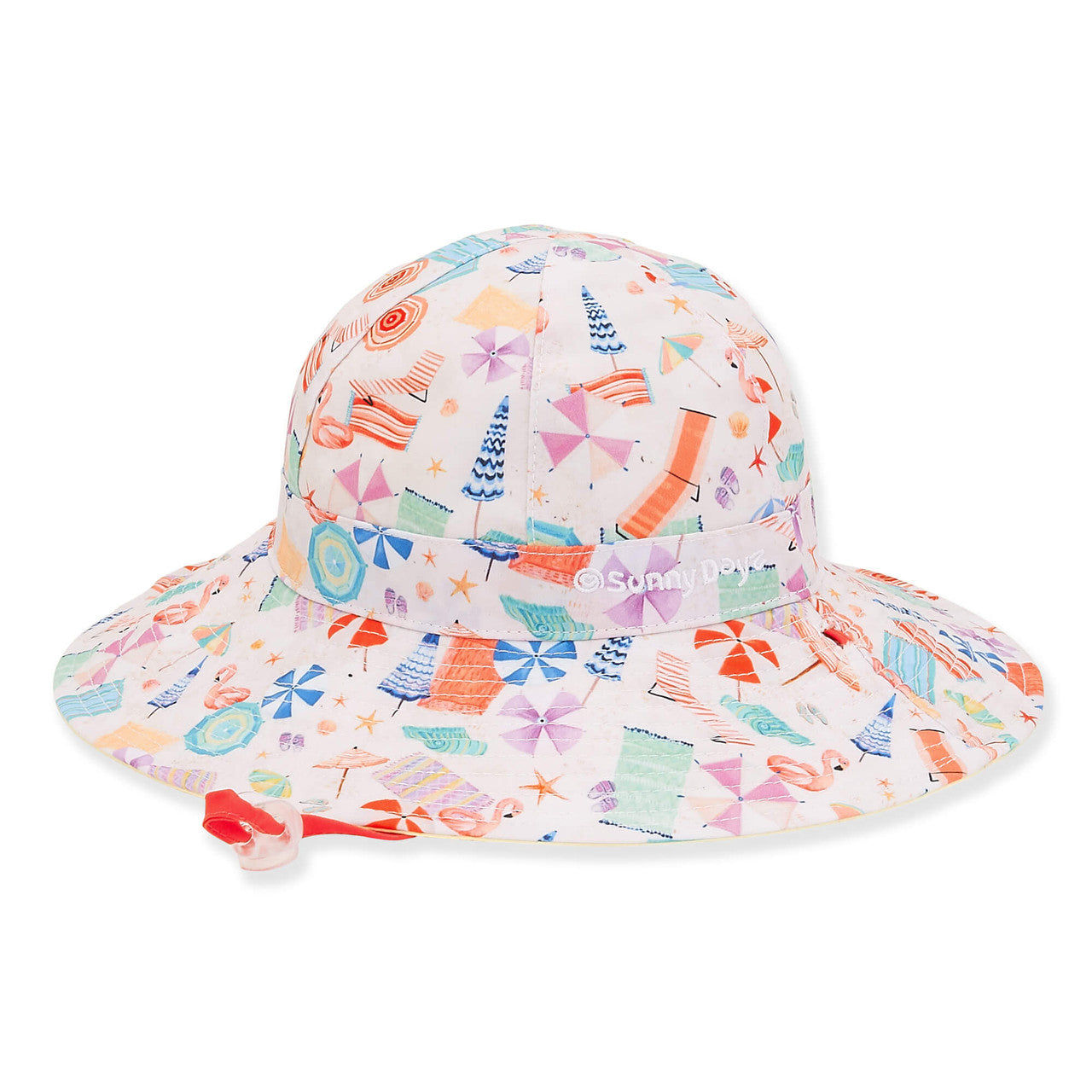 Hat Reversible-White-Beach-Floppy-Poly-Cotton- Chidren -Hk374 