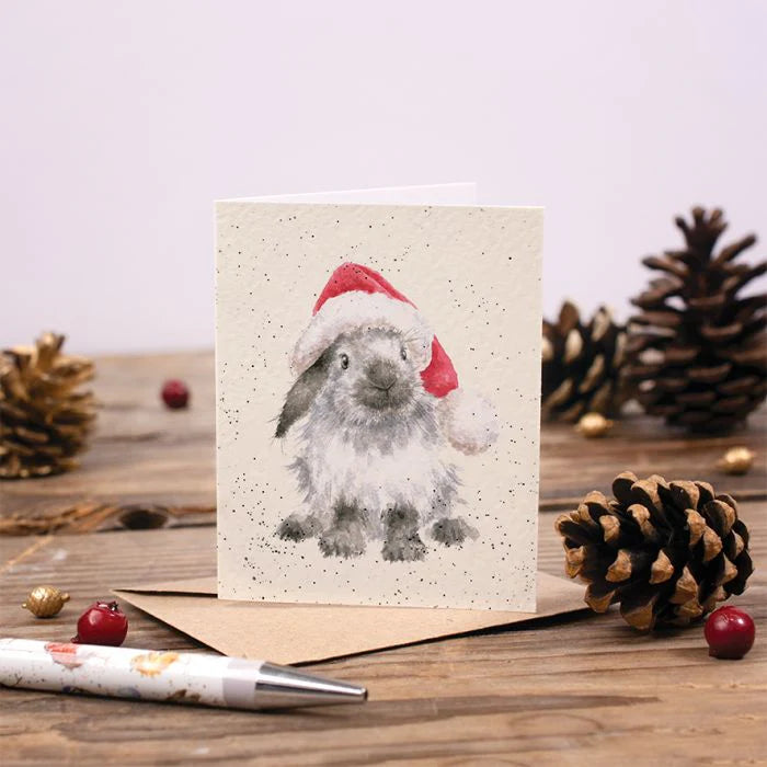 Christmas  Ho Ho Ho Rabbit Gift Enclosure Card Axge020