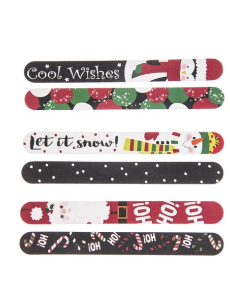 Finger Nail File 7" Christmas 6 Styles Ex20550