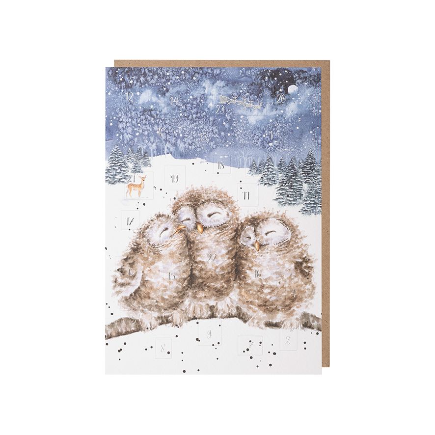 Advent Christmas Card - WCAL007 - Owl 