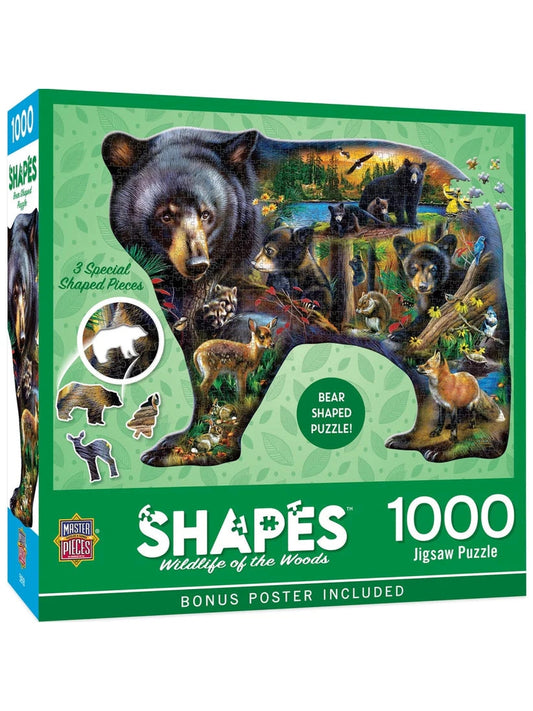 Puzzle 1000 Pc Shapes Wild Life Of The Woods 72145.01 
