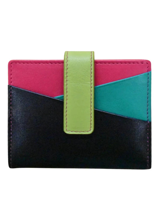 Wallet Mini Asymmetric Card Black Brights 7803