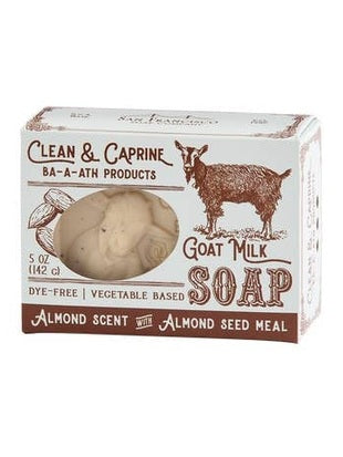 Soap Bar Almond Scent With Almond Seed Meal 5oz Clean & Caprine Cca1418 