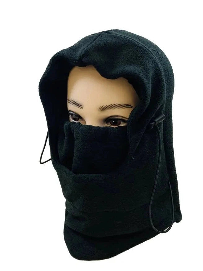 Hooded Face Mask  Black  Wn3476