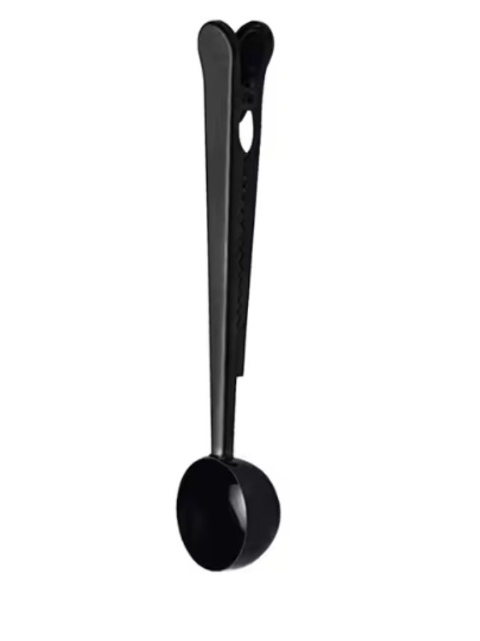 Coffee Scoop /  Bag Clip  Measuring Spoon 2 in 1 Stainless Steel 1 Tbsp. 3 Colors