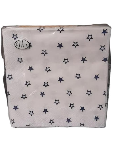 Napkin Cocktail Little Stars White/Blue C583294 