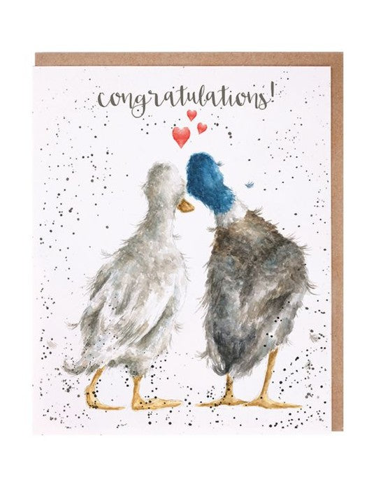 Card Aoc070 Duck Love To A Pair Of Love Birds