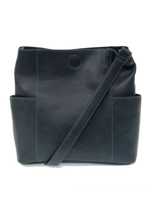 Kayleigh Side Pocket Bucket Bag L8089-67 Dark Cyan 